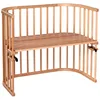 Image de babybay Maxi lit cododo en bois de hêtre massif / compact et modulable / hauteur du lit réglable en continu / lit bébé évolutif (vernis naturel) / Sans matelas