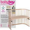 Image de babybay Maxi lit cododo en bois de hêtre massif / compact et modulable / hauteur du lit réglable en continu / lit bébé évolutif (naturel non traité) / Sans matelas
