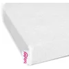 Image de Drap-housse en tissu éponge babybay convient pour le modèle Original, blanc, 81 x 43 cm (1 pack)