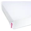 Image de Drap-housse jersey babybay deluxe convient pour le modèle Original, blanc, 81 x 43 cm (1 pack)