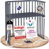 Image de babybay Boxspring lit cododo en Bois de hêtre Massif/Compact et modulable/Hauteur du lit réglable en continu/lit bébé évolutif (Peint en Gris Ardoise) / sans Matelas