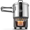 Image de Esbit Kit de cuisson à combustible sec - Réchaud de camping Outdoor avec pot en inox - poignées rabattables - Réchaud de camping