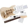 Image de Rocktile Kit guitare électrique ST-style DIY   corps paulownia, manche érable, touche palissandre, 3 single-coil, tremolo vintage, quincaillerie incl., finition naturelle