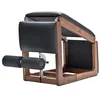Image de NOHrD Banc TriaTrainer 3 en 1 en Noyer et Simili Cuir Noir