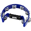 Image de XDrum Tambourin à Main Forme Croissant (Tambourine, 16 paires de jingles en acier chromé, plastique) bleu