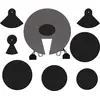 Image de XDrum DMUTE-FUS Set d'Amortisseurs de Batterie Pro Fusion, Facile à monter