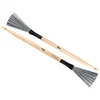 Image de XDrum WTD-1L Wire Tap Drumstick Brushes, Balayette et baguette en un | Polyvalent, Longueur totale: 37 cm, Longueur de la balayette: 8 cm, Longueur de la baguette: 24, 5 cm, Diamètre: 1