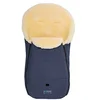 Image de AltaBeBe MT2450LP - 62 Chancelière d'Hiver avec Fourrure de Mouton Universelle pour Poussette 12-36, Bleu Marine