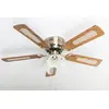 Image de Pepeo 105420191 Ventilateur de Plafond, Métal, 44 W, Chêne/Noyer, 105 cm