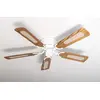 Image de Kisa Deluxe Ventilateur de plafond avec interrupteur à tirette Blanc