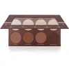 Image de Palette Contouring   Professionnelle en poudre : 8 couleurs dans un seul Kit avec des tonalités pour le contouring, une poudre fixante et illuminateurs