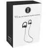 Image de Tie Studio Bluetooth 4.1 Sport Écouteurs intra-auriculaires Bluetooth noir micro-casque, volume réglable, résistant à la sueur pour le sport