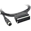 Image de Xoro HRT AV3 Câble Audio/vidéo Adaptateur (pour 8772/8780, Scart, 1,5 mètres, acc400513) Noir