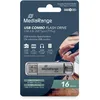 Image de MediaRange MR935 Clé USB 16GB Argent Combo Flash Drive USB 3.1 + Typ C