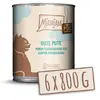 Image de MjAMjAM - nourriture humide premium pour chats - pur plaisir de la viande - bonne dinde pure, pack de 6 (6 x 800 g), sans céréales avec supplément de viande