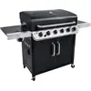 Image de Char-Broil Convective Series 640 B XL - Gril à gaz 640 B - 6 brûleurs avec brûleur latéral, finition noire.