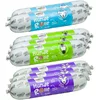 Image de PURBELLO Lot de 3 rouleaux de nourriture humide pour chien - 3 chevaux, 3 chèvres, 2 agneaux - Nourriture monoprotéine pour chien à haute teneur en viande - Saucisse pour chien résistante aux coupures