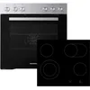Image de Respekta Kit de cuisinière encastrable HS2201-26 /A/Espace de cuisson de 72 litres / 7 modes de chauffage/Plaque de cuisson en vitrocéramique - 9 niveaux de puissance/Zone à deux circuits