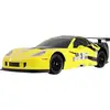 Image de Amewi Corvette C6.R Drift Car jaune brushed 1:18 Auto RC électrique Drift 4 roues motrices (4WD) prêt à voler (RtF) 2,4 GHz avec accu et câble de charge, kit