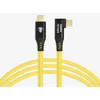 Image de CobraTether Câble USB-C vers USB-C 90°, 10 m, Jaune