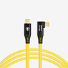 Image de Cobra Tether Câble USB-C à USB-C 90° 10m Débit 5 Gbit/s Jaune