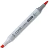 Image de COPIC Ciao YR07, Cadmium Orange, Twin Marker avec une pointe de largeur moyenne et une pointe Brush