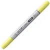 Image de COPIC Ciao Y02, Canary Yellow, Twin Marker avec une pointe de largeur moyenne et une pointe pinceau