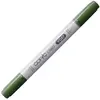 Image de COPIC Ciao YG67, Moss, Twin Marker avec une pointe de largeur moyenne et une pointe « brush ».