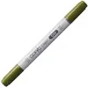 Image de COPIC Ciao G99, Olive, Twin Marker avec une pointe de largeur moyenne et une pointe « brush ».