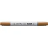 Image de COPIC Ciao E35, Chamois, Twin Marker avec une pointe de largeur moyenne et une pointe « brush ».