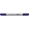 Image de COPIC Ciao BV17, Deep Reddish Blue, Twin Marker avec une pointe de largeur moyenne et une pointe « brush ».
