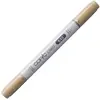 Image de COPIC Ciao E43, Dull Ivory, Twin Marker avec une pointe moyenne et une pointe pinceau