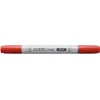 Image de COPIC Ciao R17, Lipstick Orange, Twin Marker avec une pointe moyenne et une pointe pinceau