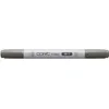 Image de COPIC Ciao W-7, Warm Gray No. 7, Twin Marker avec une pointe de largeur moyenne et une pointe pinceau