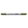 Image de COPIC Ciao YG63, Pea Green, Twin Marker avec une pointe de largeur moyenne et une pointe pinceau