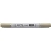 Image de COPIC Ciao YG91, Putty, Twin Marker avec une pointe de largeur moyenne et une pointe « brush ».
