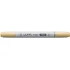 Image de COPIC Ciao YR31, Light Reddish Yellow, Twin Marker avec une pointe de largeur moyenne et une pointe « brush ».