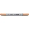 Image de COPIC Ciao YR61, Spring Orange, Twin Marker avec une pointe de largeur moyenne et une pointe Brush