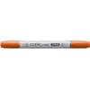 Image de COPIC Ciao YR68, Orange, Twin Marker avec une pointe moyenne et une pointe Brush
