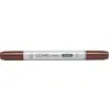 Image de COPIC Ciao E18, Copper, Twin Marker avec une pointe de largeur moyenne et une pointe Brush