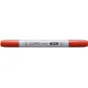 Image de COPIC Ciao R14, Light Rouge, Twin Marker avec une pointe de largeur moyenne et une pointe Brush