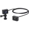 Image de Zoom - ECM-3 - Câble d'extention pour capsule Zoom - 3m - avec adaptateur Hot Shoe et fixation 3 points