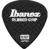 Image de Ibanez PPA16HRG-BK Lot de 6 médiators GRIP WIZARD à grip caoutchouc, 1.0mm, Noir