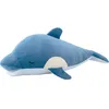 Image de Nemu Nemu Animals - Grosse Peluche Kawaii Dauphin - Grande Peluche Animaux Extra Douce et Douillette - Conçu au Japon - Taille L - 54 cm - Coussin Kawaii