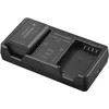 Image de Om System SBCX-1 Kit Chargeur de Batterie avec Batterie Lithium-ION Haute capacité BLX-1 pour Om-1, Om-1 Mark II et Om-3, Double Chargeur, Charge Rapide, Longue durée de Vie