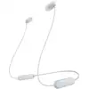 Image de Sony WI-C100 Oreillette Bluetooth Stereo blanc micro-casque, sonnerie personnalisable, volume réglable, Bandeau de nuque, résistant à la sueur, hydrophobe