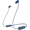 Image de Sony WI-C100 Écouteurs sans Fil Bluetooth - Jusqu'à 25 Heures d'autonomie - Microphone intégré pour Les appels téléphoniques - Compatible Assistants vocaux - Bleu