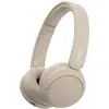 Image de Sony WH-CH520 Micro-casque supra-auriculaire Bluetooth Stereo beige Suppression du bruit du microphone affichage de la charge de la batterie, micro-casque,