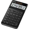 Image de Casio JW-200SC-BK Calculatrice de bureau noir Ecran: 12 solaire, à pile(s) (l x H x P) 109 x 11 x 184 mm