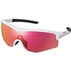 Image de SHIMANO Lunettes Road Y21, White w/Ridescape (Blanc), Uniques Adultes Unisexe, White W/Ridescape (Blanc), Taille Unique